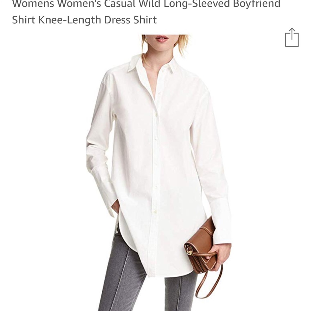 White long cotton shirt